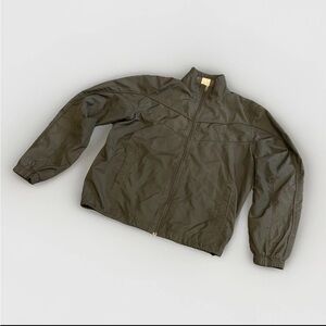 Vintage Nike Track Jacket Men's Large Black 90s Y2K Windbreaker Long Sleeve